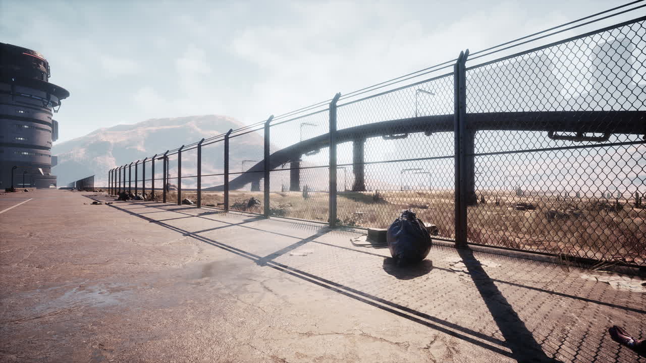 paisaje post-apocalíptico de la ciudad