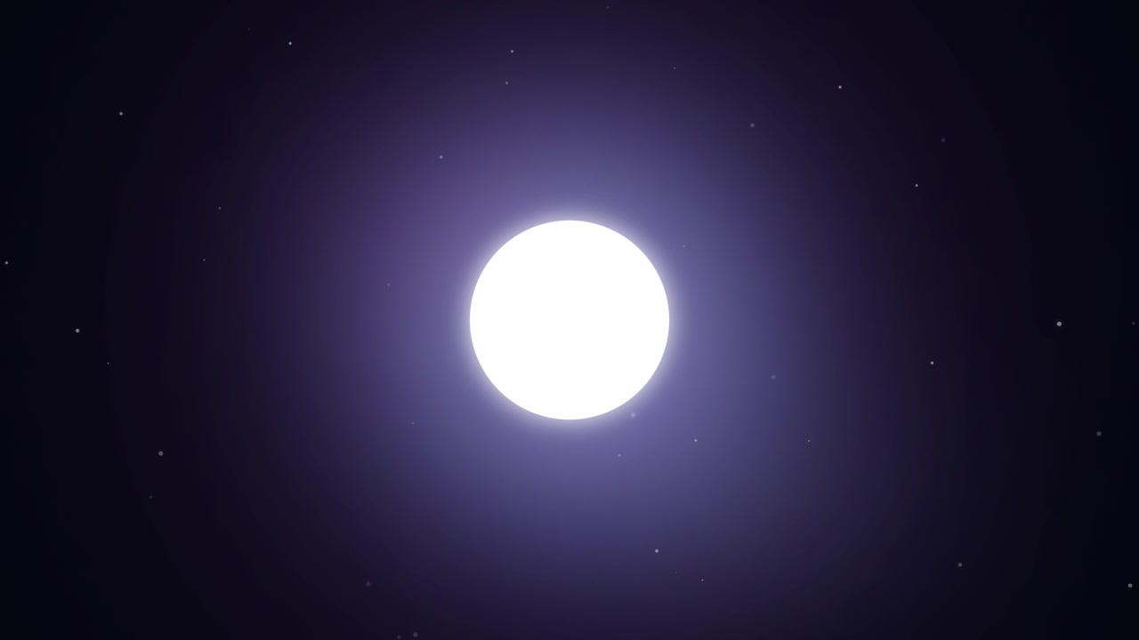 Full Moon Glowing in the Night Sky