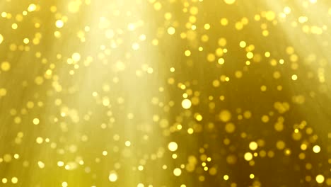 bucle de fondo de partículas de luz de navidad de oro