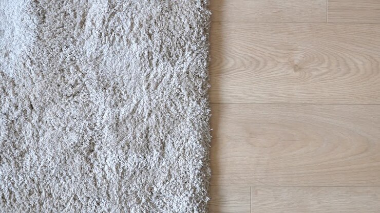 Beige Carpet on Light Wood Floor