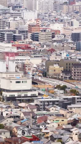 time-lapse of a dense cityscape from above