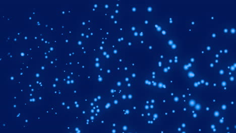 manchas brillantes azules que se mueven contra un fondo azul