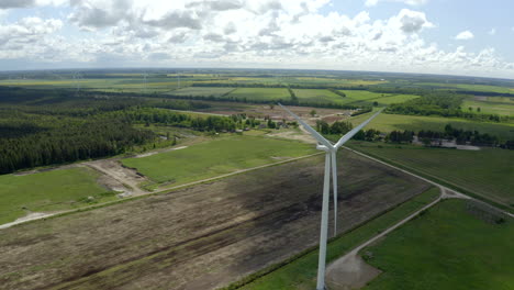 Slight-sliding-shoot-of-wind-turbine