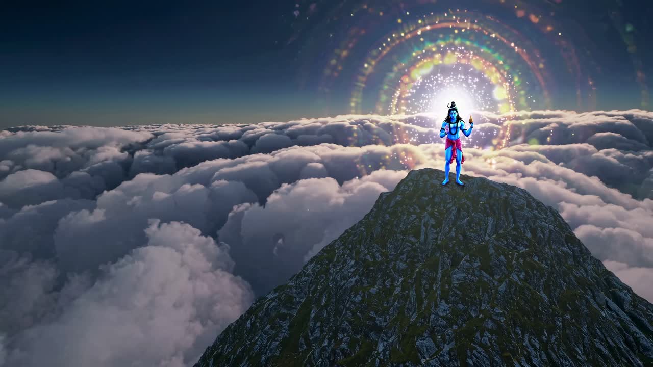 shiva en la cima de una montaña