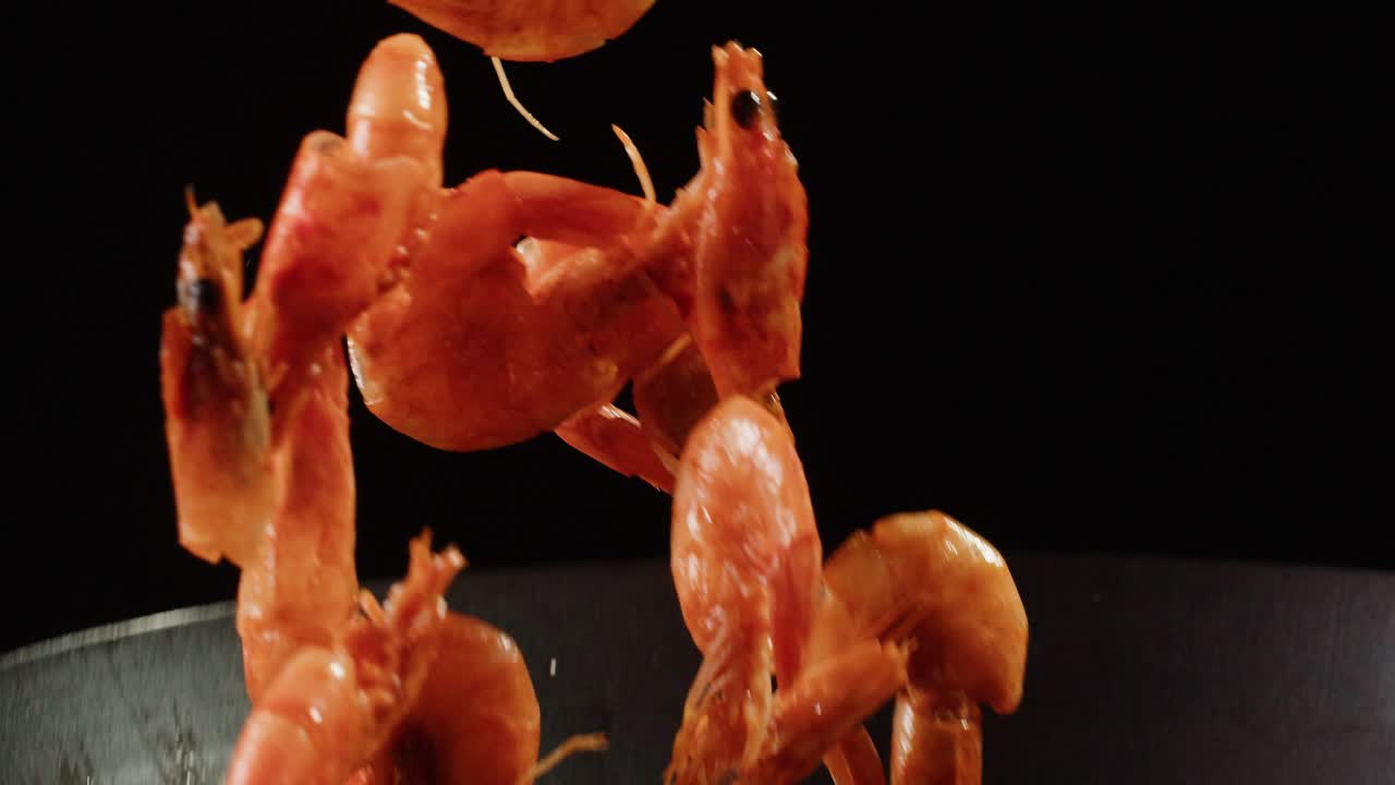 Cooking Shrimp in a Wok