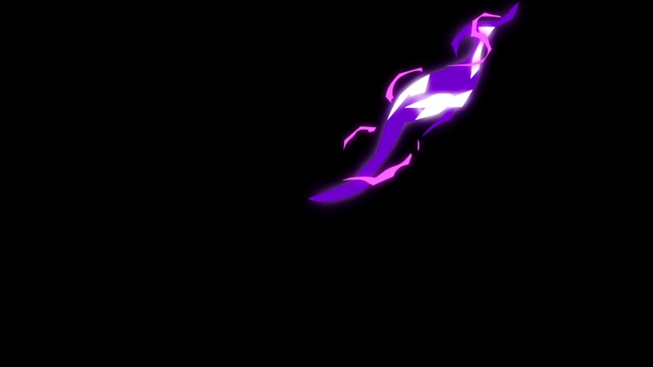 Animation purple lightning effect.