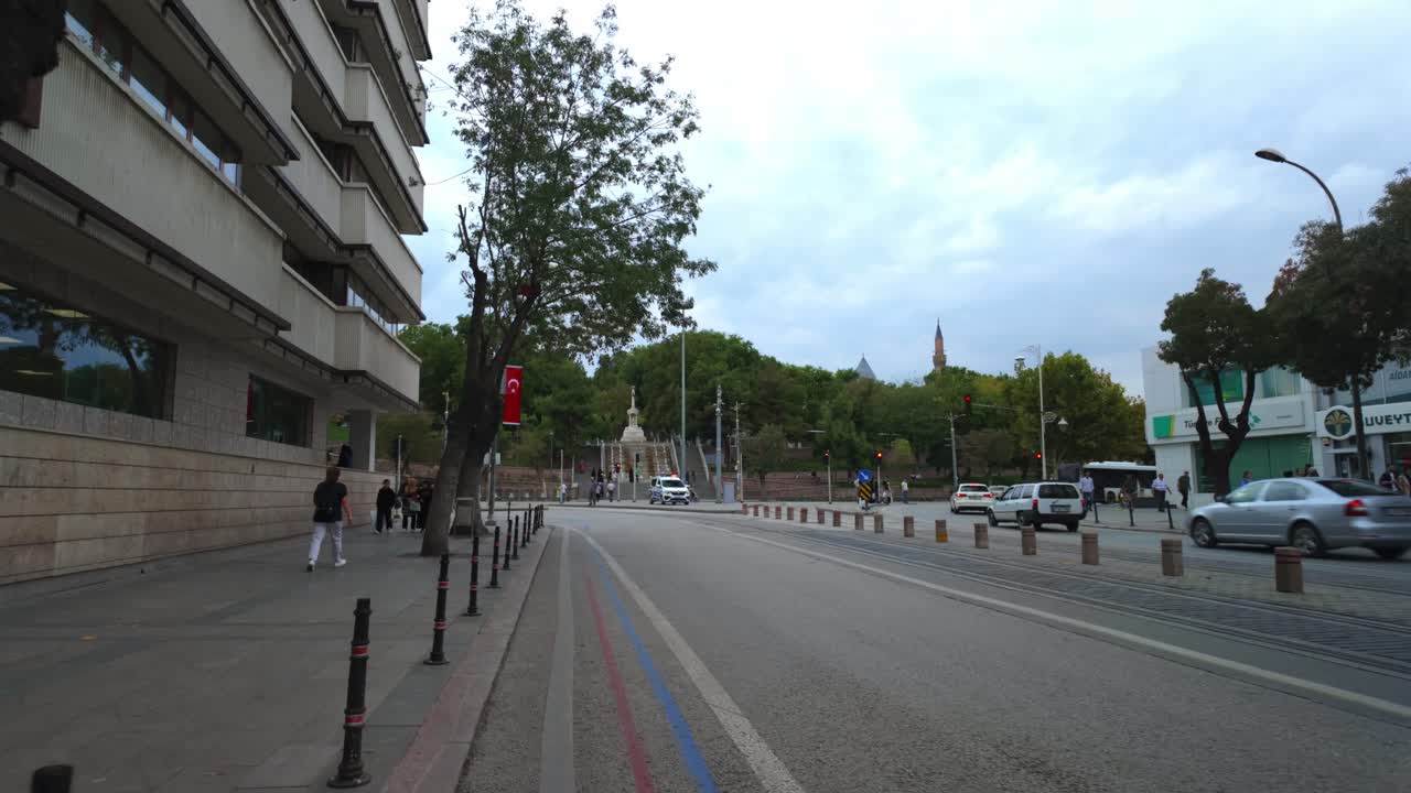 City Street Scene in Ankara, Turkey