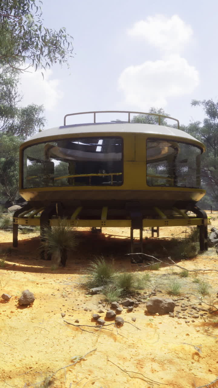 Modern architectural design stands out in a serene natural landscape