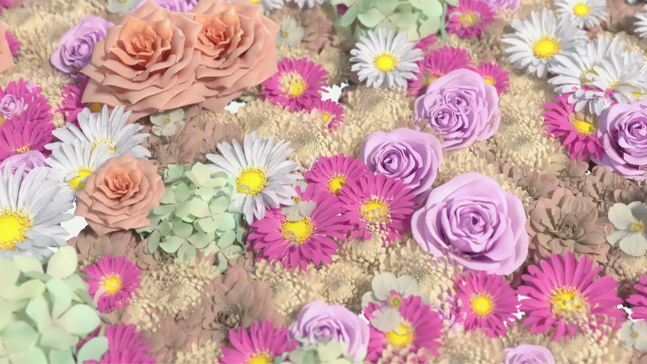 아름다운 꽃 무늬