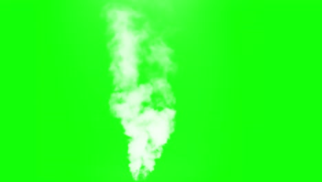 white steam rises in a dense jet