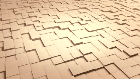 tiles cubes loop 4k background -  clean warm color - moving cam