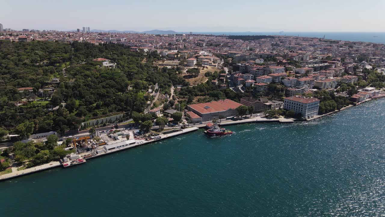 vista aérea del dron del bósforo estambul 3
