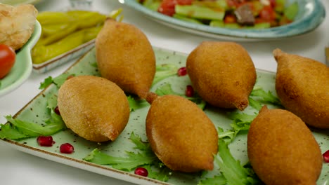 traditional food on the dinner table