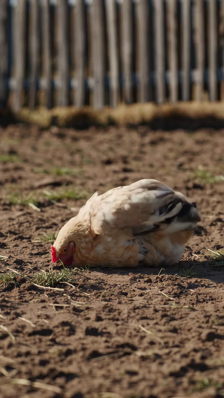 Chicken in a Farm Yard