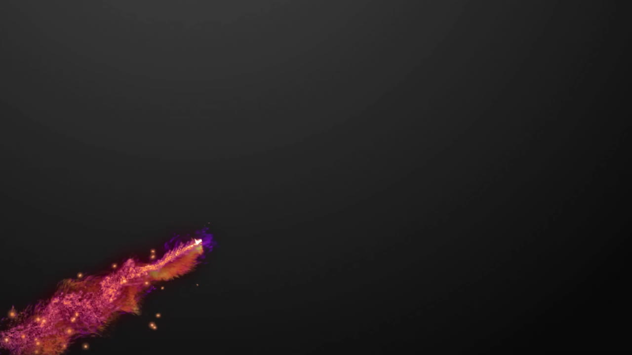 animación de senderos de luz brillante que se mueven sobre un fondo negro