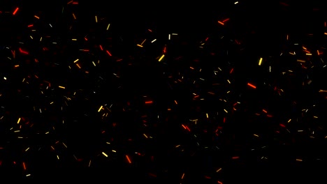 el fondo del confeti. el fondo del bucle de cámara lenta.