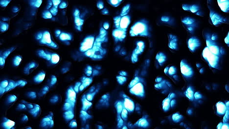 nubes de tormenta místicas que fluyen de color azul oscuro en el espacio profundo