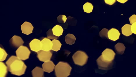 Luces doradas de bokeh