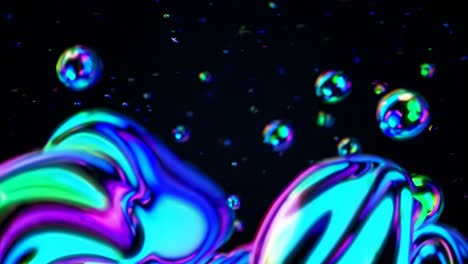 abstracte vloeistof en bubbels
