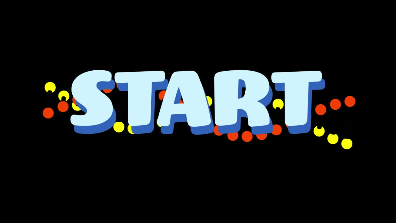 animación del texto de inicio sobre la cadena de adn sobre fondo negro