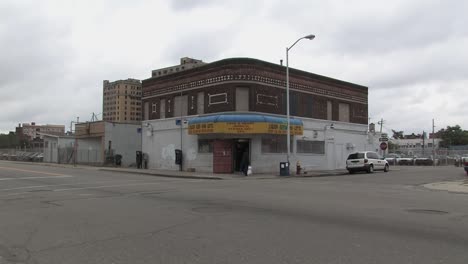 liquor store in detroit, michigan, usa