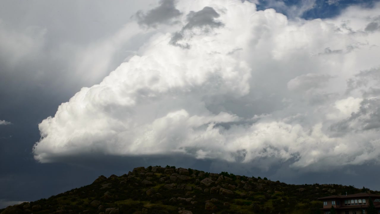 Building storm in the mountains of Colorado.