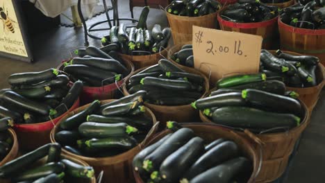 zucchini squash for sale at a farmer's market