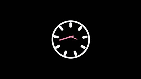 rápido borrón en el sentido de las agujas del reloj el comienzo del tiempo de las 12.00 a las 12.00 p.m. correr rápido. el tiempo pasa 24 horas reloj caminando timelapse moviéndose rápido.