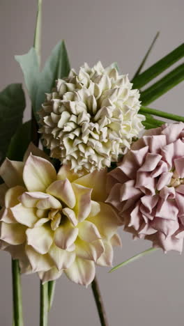 elegant arrangement of artificial flowers