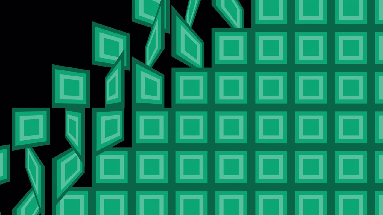 Green Square Pattern