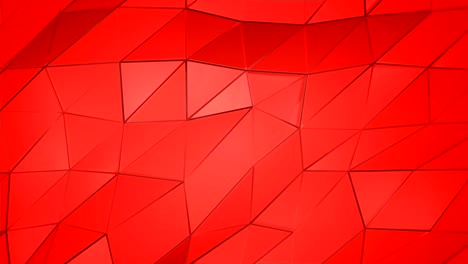 fondo de animación abstracto de poli escarlata roja