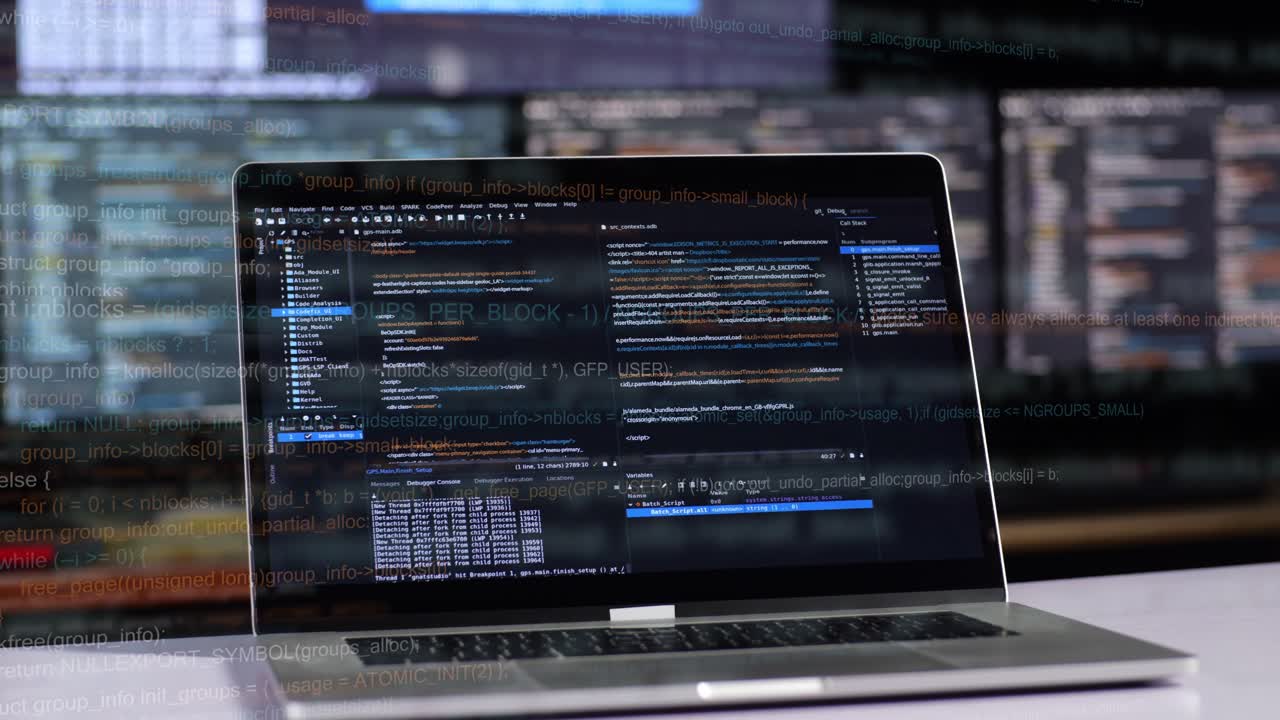 código de visualización de la pantalla del portátil