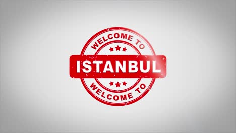 welcome to istanbul stamp