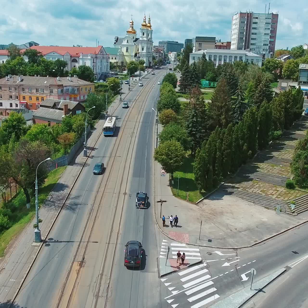 도시 풍경 의 공중 사진