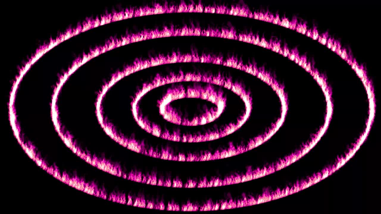 animación de partículas de color de llama gráficos de movimiento