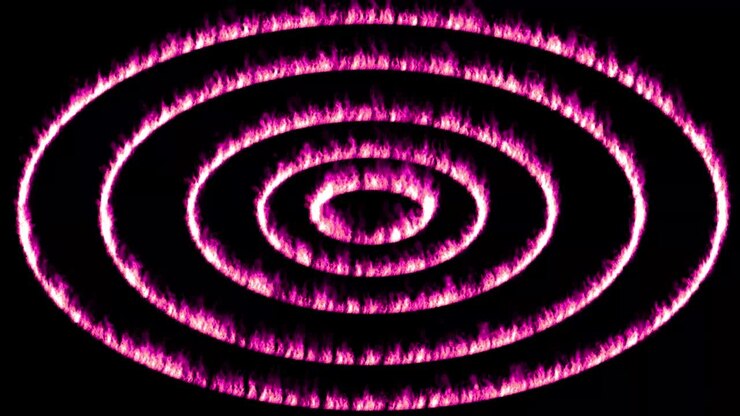 Flame color particle animation motion graphics