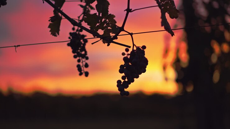 Grapes at Sunset