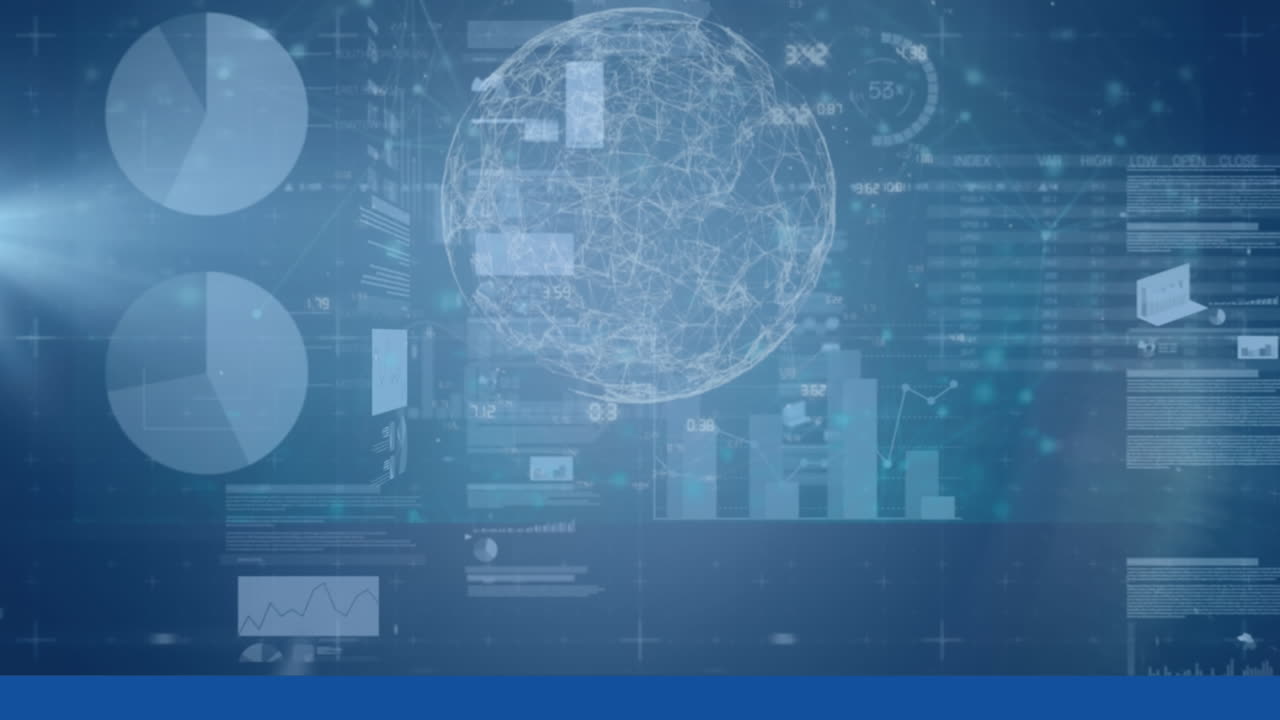 Animation of financial data processing and statistics recording