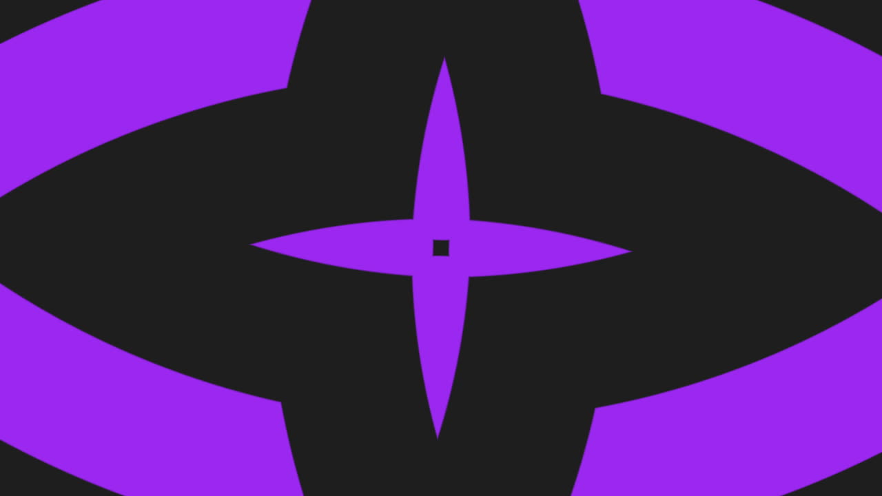 triángulos apilados con patrón púrpura y negro en forma de triángulo