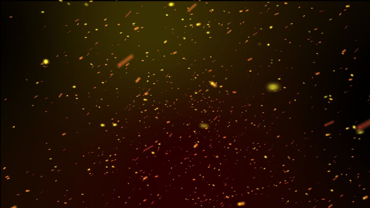 animación de bucle de partículas de fondo negro con chispas