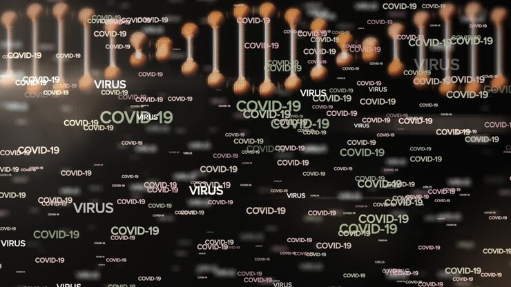 DNA structure against coronavirus text concepts