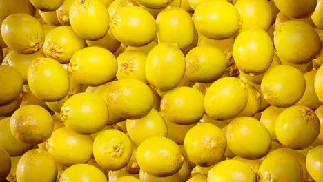 transición, muchos limones llenan la pantalla y desaparecen en la parte inferior3d animación