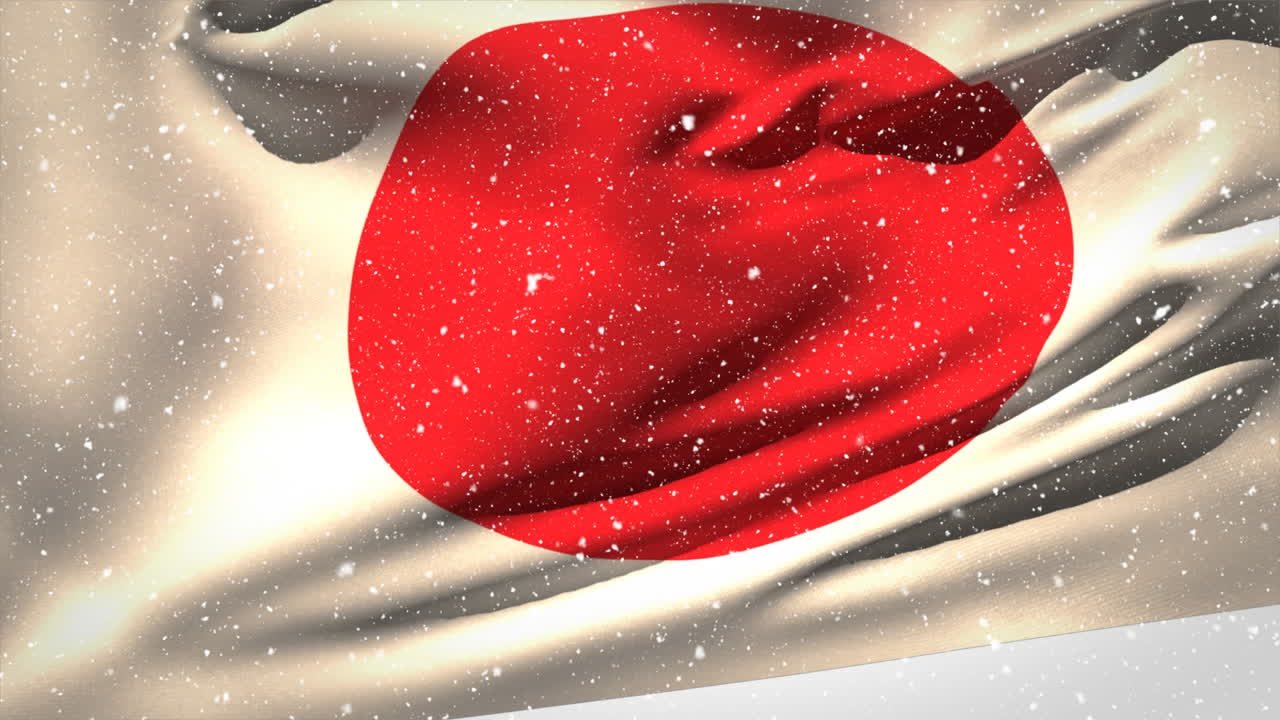 video de la bandera japonesa