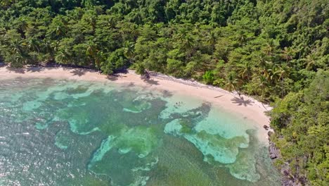 Beautiful-Lagoon-with-transparent-water-and-coral-reef