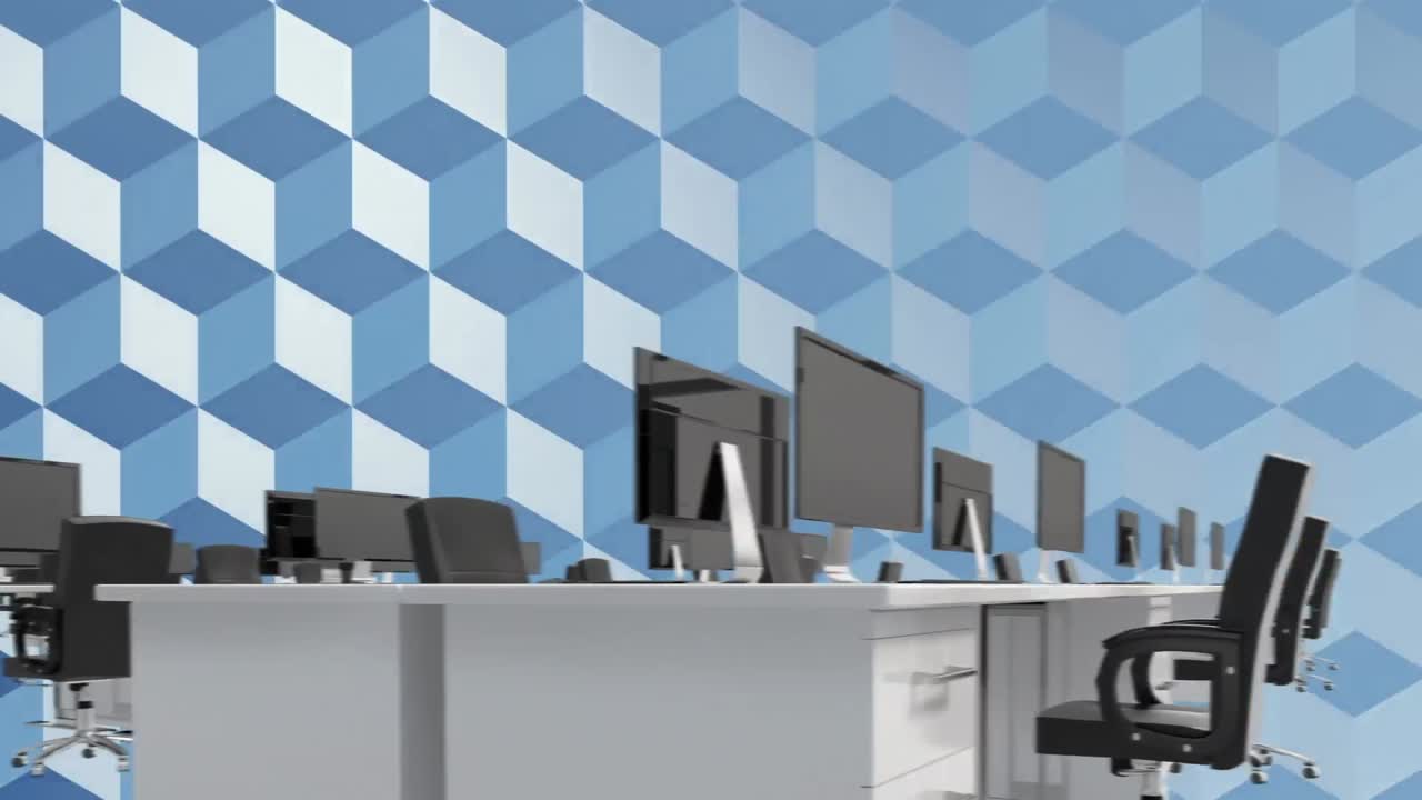 compuesto digital de una sala de computadoras