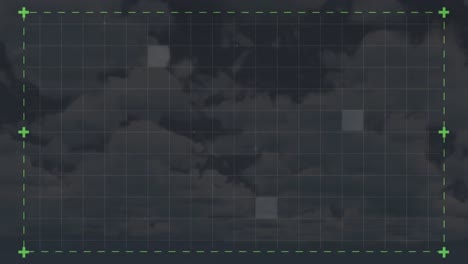 interfaz cuadrada de cuadrícula vectorial