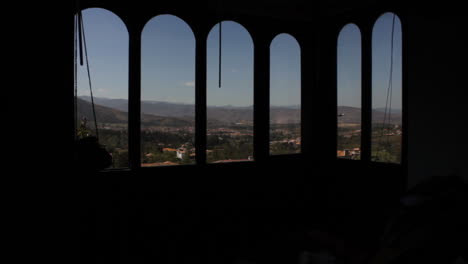 view of the andes from a window