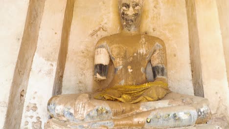 buddha statue in ayutthaya, thailand's historic temple