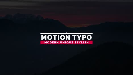 typography design on mountain sunset landscape
