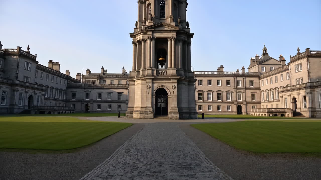Trinity College Dublin Campanile and Front Square